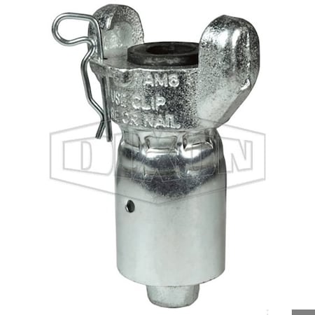 Dixon Air King Hose End with Ferrule, 1/2 in, Stainless Steel RAM1WF